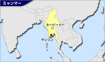 ミャンマー地図
