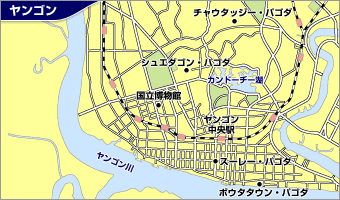 ヤンゴン地図