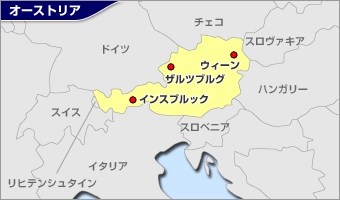 オーストリア地図