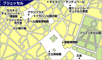 ブリュッセル地図