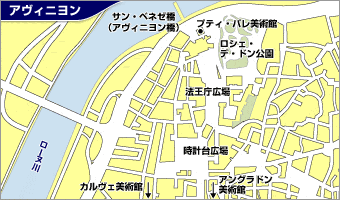 アヴィニヨン地図
