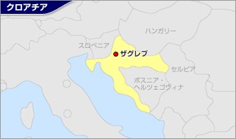 クロアチア地図