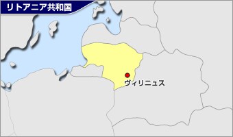 リトアニア共和国地図