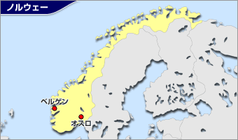 ノルウェー地図