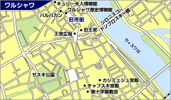 ワルシャワ地図