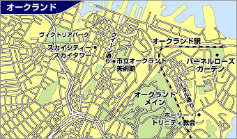 オークランド地図