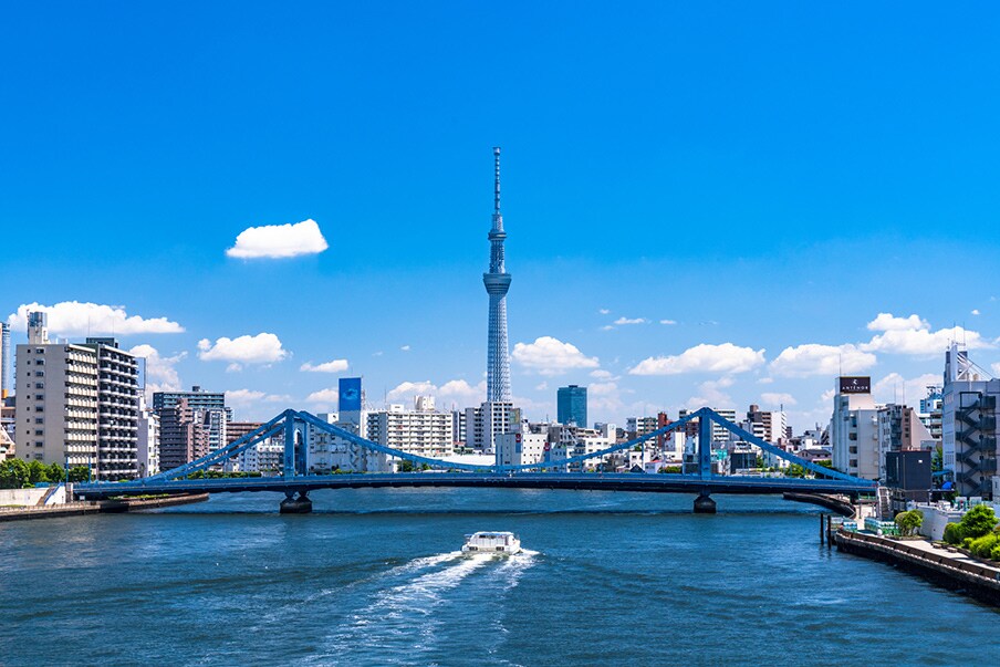 Take a Sumida riverboat cruise