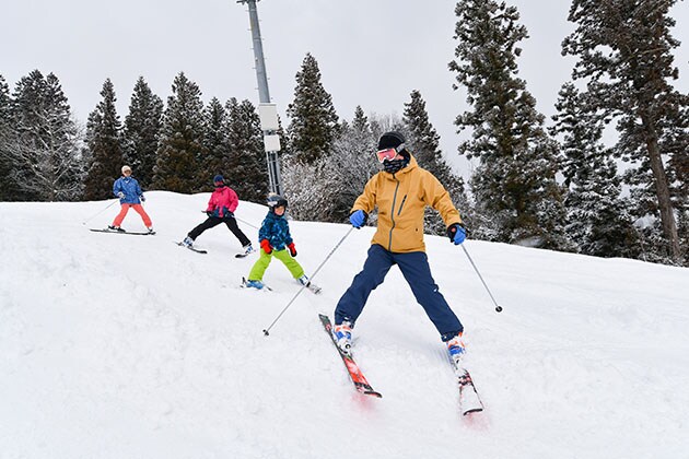 Take a ski lesson at NASPA Ski Garden and master the slopes