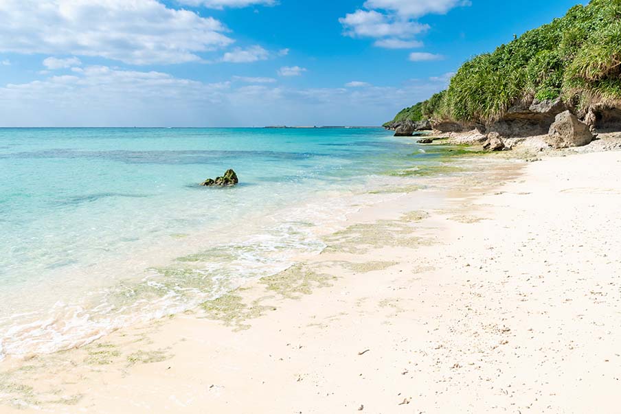 Swim and sunbathe at GI Beach