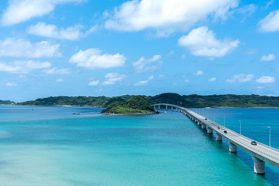 Tsunoshima Bridge – Soak up the coastal landscapes