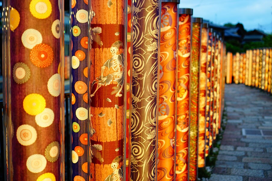 Ancient meets modern: discover art installations at Arashiyama’s Kimono Forest