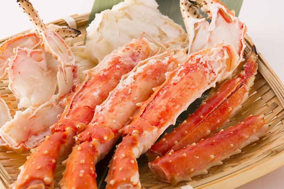 King crab, snow crab, and horsehair crab