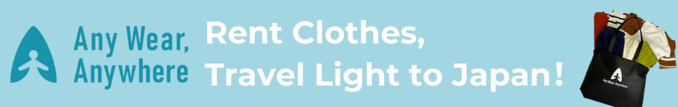 Any Wear, Anywhere Rent Clothes,Travel Light to Japan!