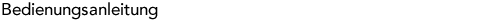 Bedienungsanleitung