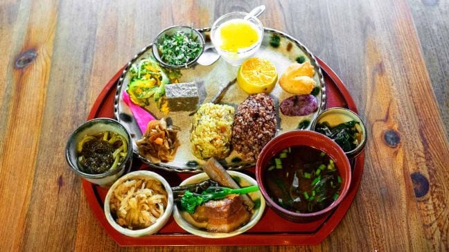 Traditional Okinawan cuisine made with local organic ingredients